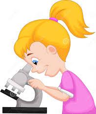 девочка с микроскопом